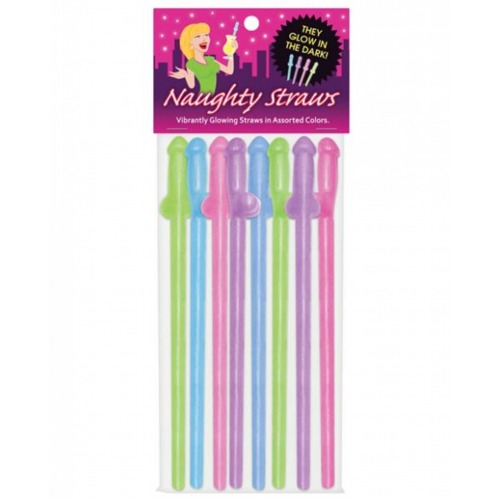 Glow In The Dark Penis Straws - Serving Ware