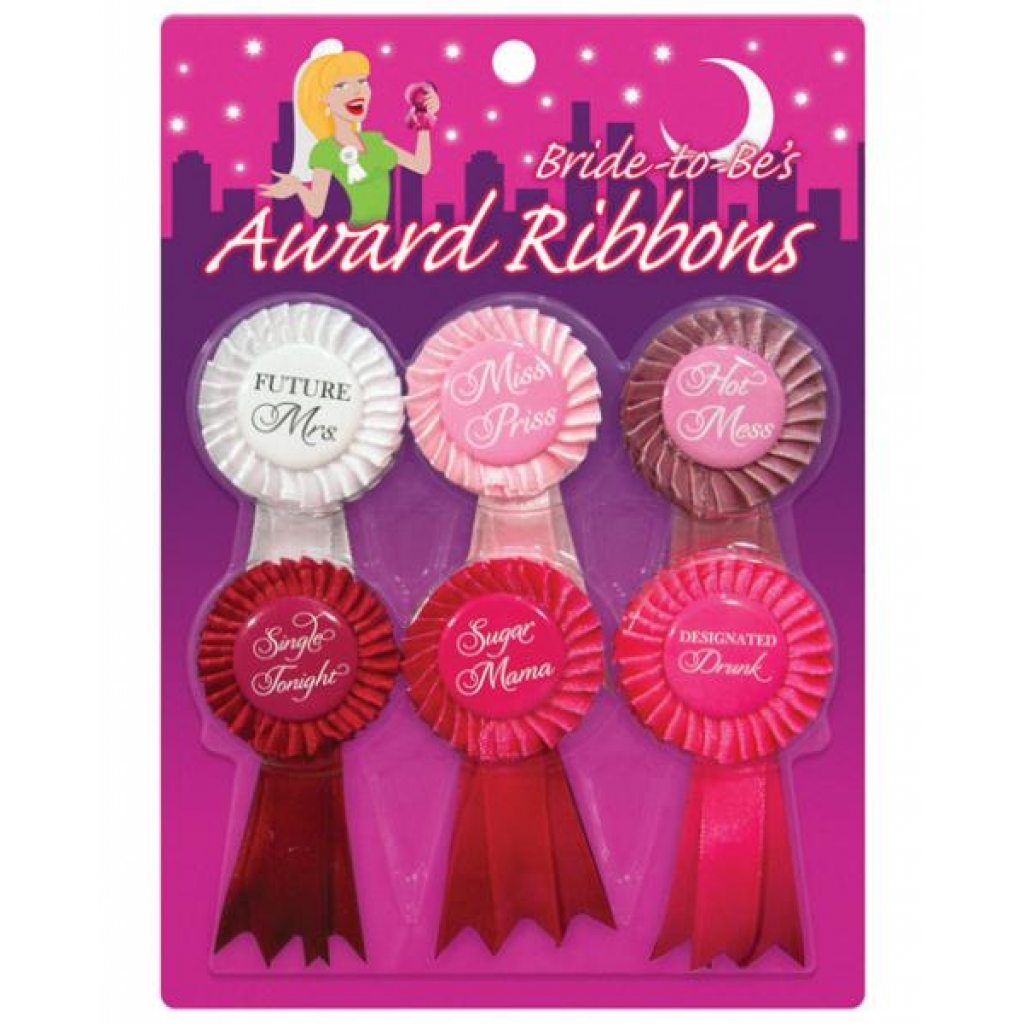 Bride To Be Award Ribbons 6 Pack - Party Wear