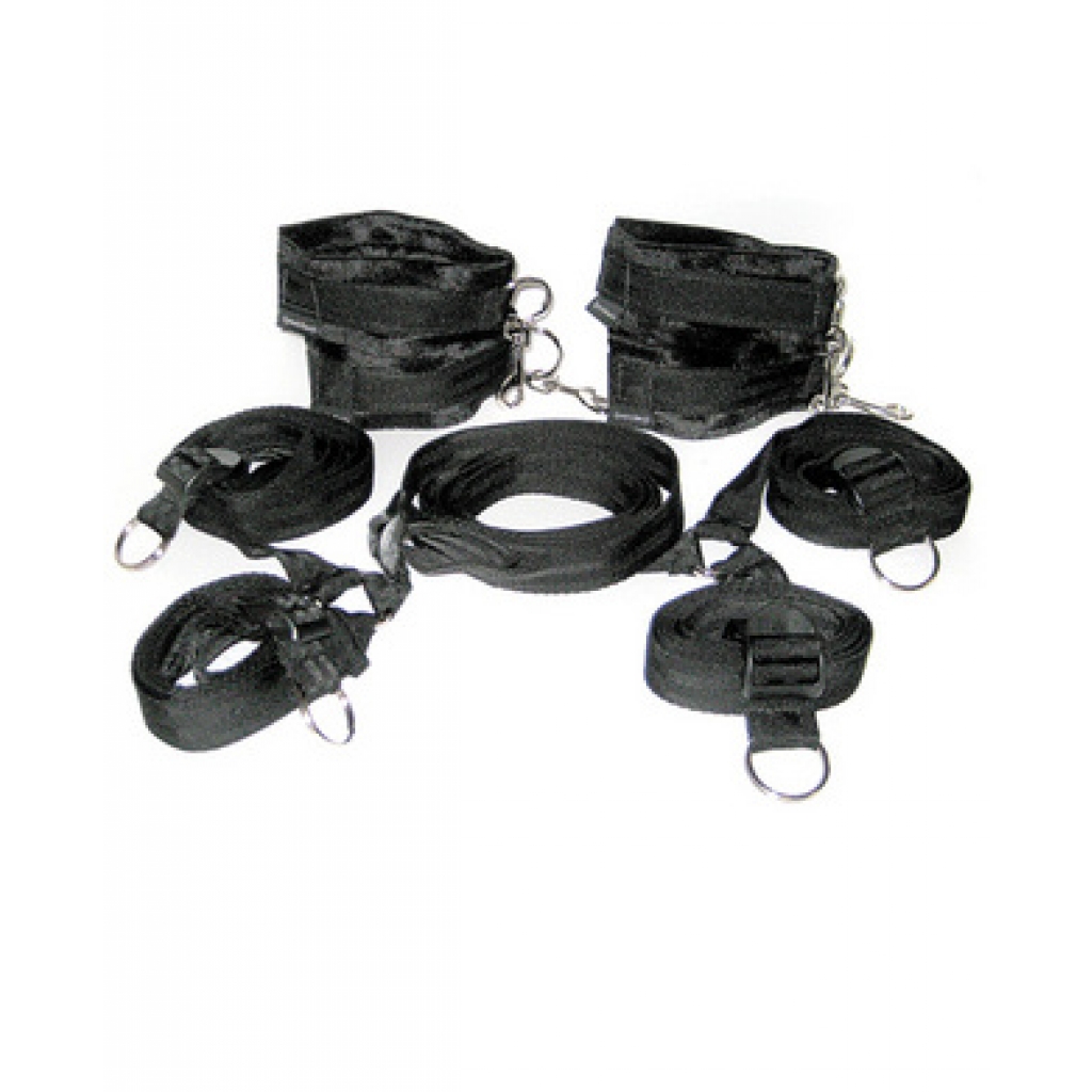 Under the Bed Restraint System Black - Babydolls & Slips