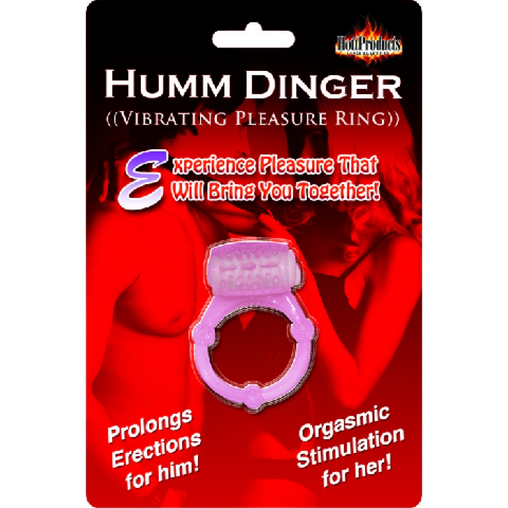 Humm Dinger Vibrating Ring: Magenta Bliss