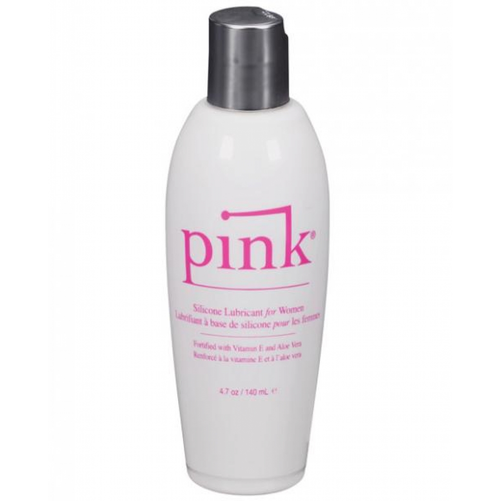 Pink Silicone Lube Flip Top Bottle 4.7 fluid ounces - Lubricants