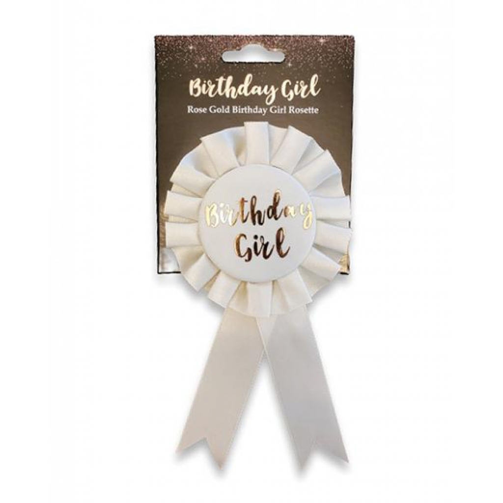 Birthday Girl Badge - Rose Gold - Party Wear