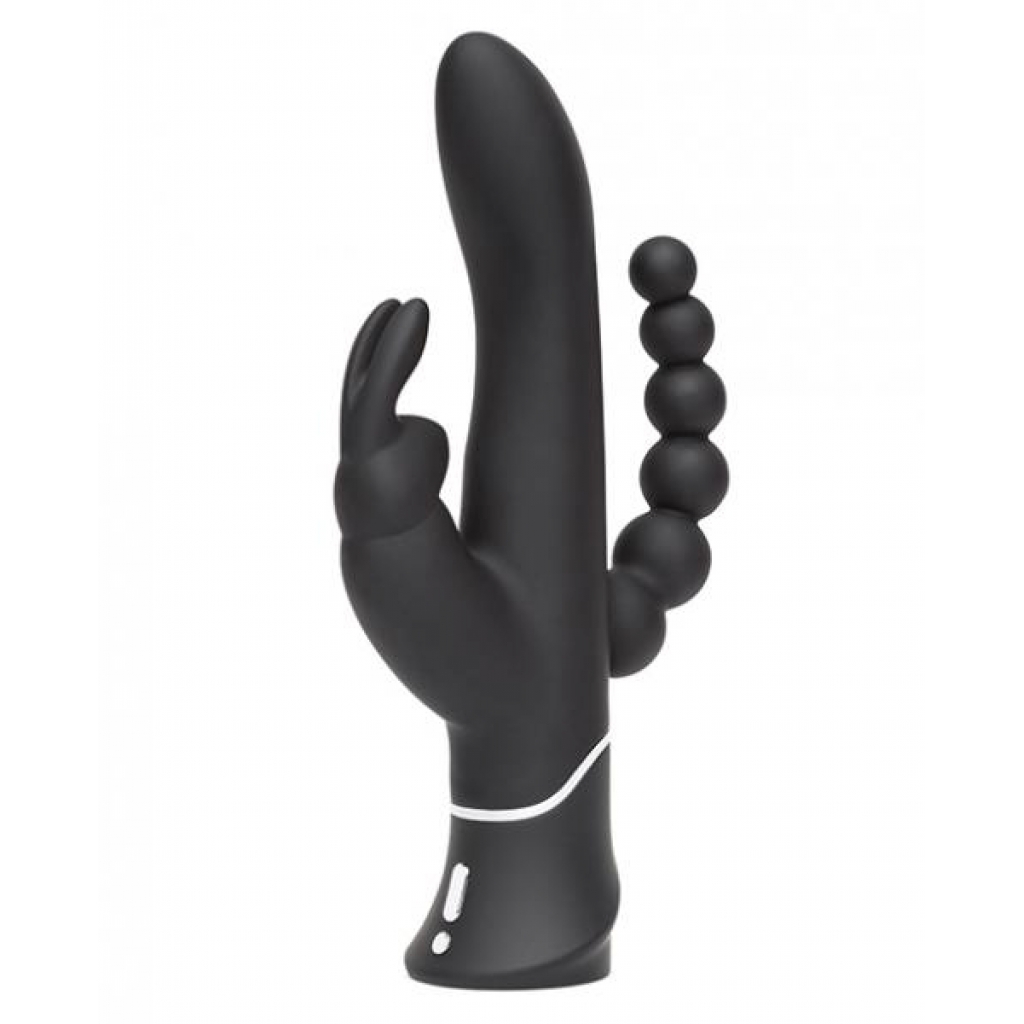 Happy Rabbit Triple Curve Black Vibrator - Rabbit Vibrators