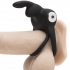 Happy Rabbit Rechargeable Love Ring - Black