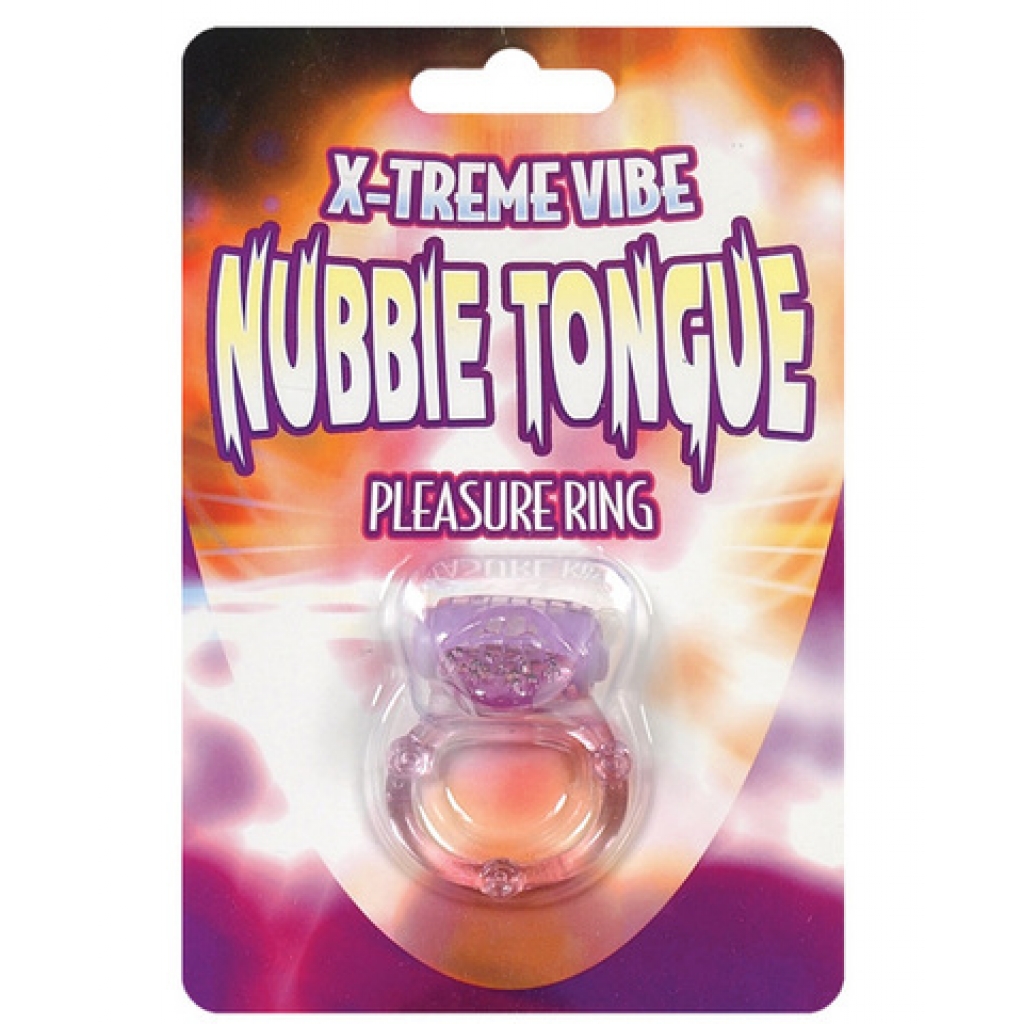 Extreme vibe nubby tongue  - purple - Couples Vibrating Penis Rings