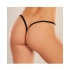 Adore Between The Cheats Velvet  Panty Black O/S - Babydolls & Slips