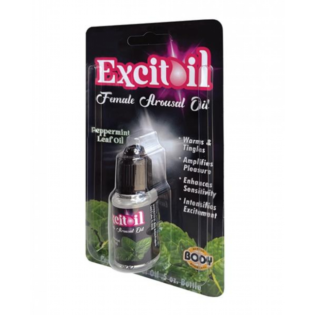 Body Action Excitoil Peppermint Arousal Oil - .5 Oz Bottle Carded - For Women