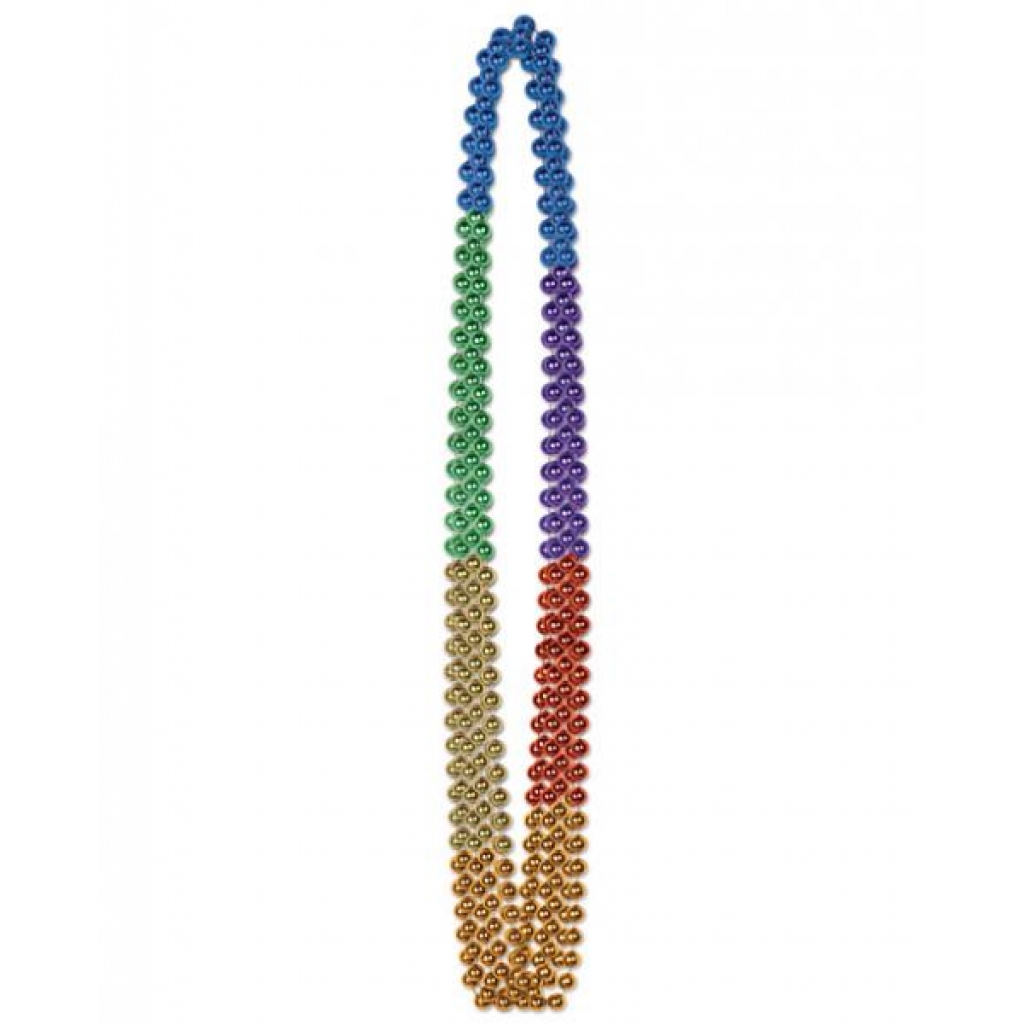 Rainbow Beads Pack Of 6 - Party Wear