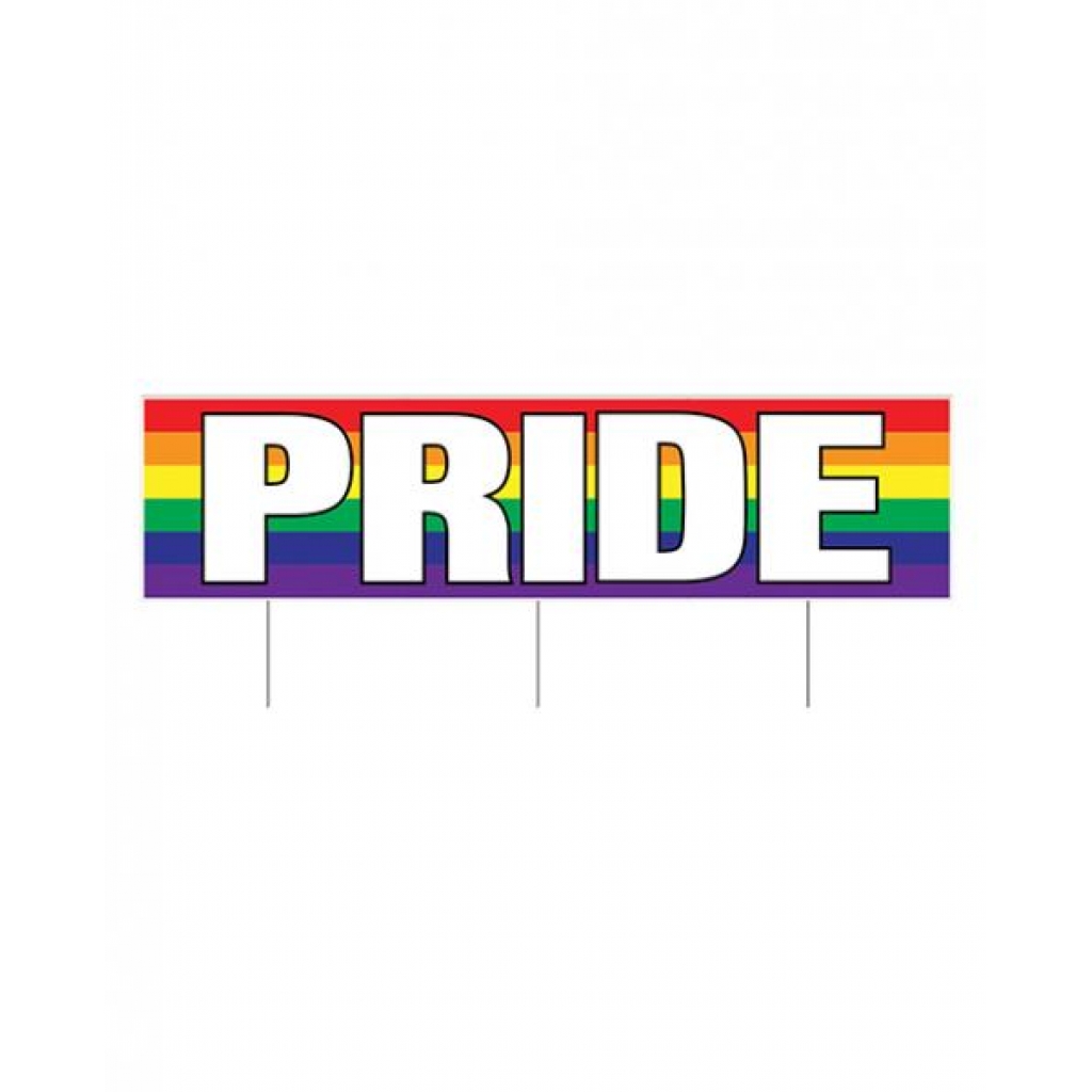 Plastic Jumbo Pride Yard Sign - Gag & Joke Gifts