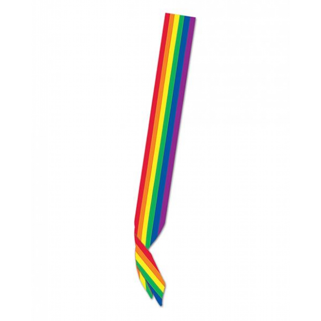 Pride Satin Sash - Rainbow - Party Wear