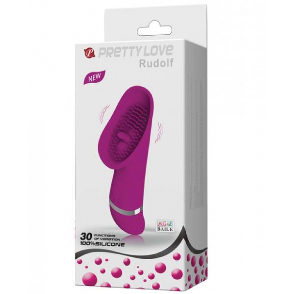 Pretty Love Rudolf Rabbit 30 Function Purple Vibrator - Clit Cuddlers