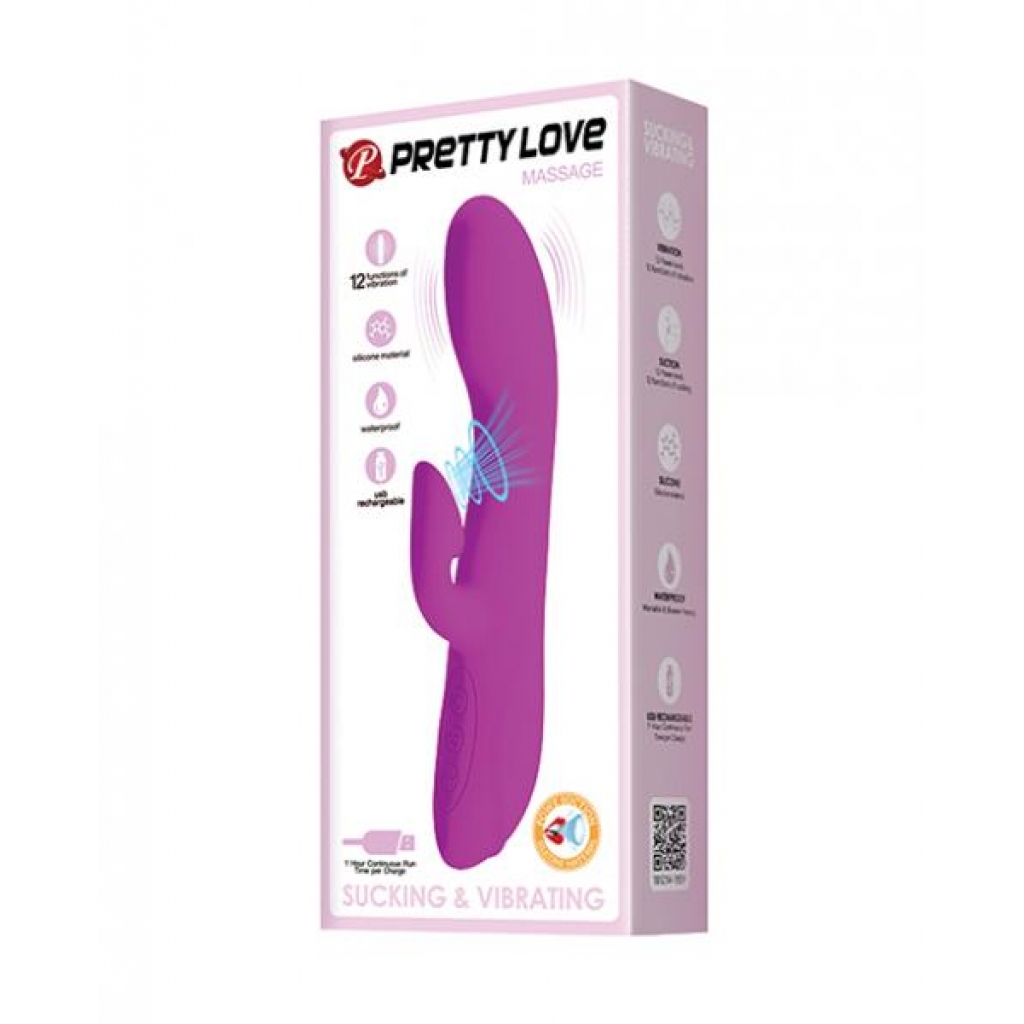 Pretty Love Flirt Sucking Rabbit - 12 Functions - Clit Suckers & Oral Suction