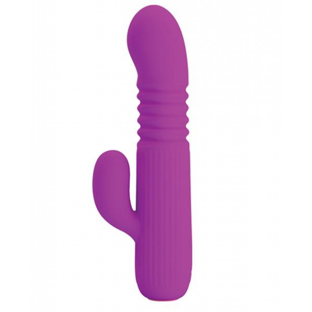 Pretty Love Leopold Mini Thruster Purple Vibrator - Rabbit Vibrators