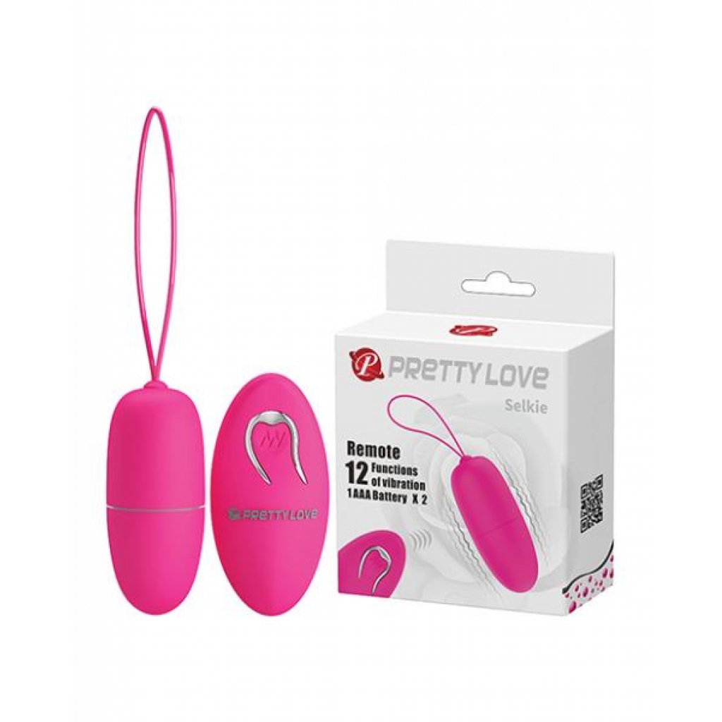 Pretty Love Selkie Battery Powered Egg - Fuchsia - Palm Size Massagers