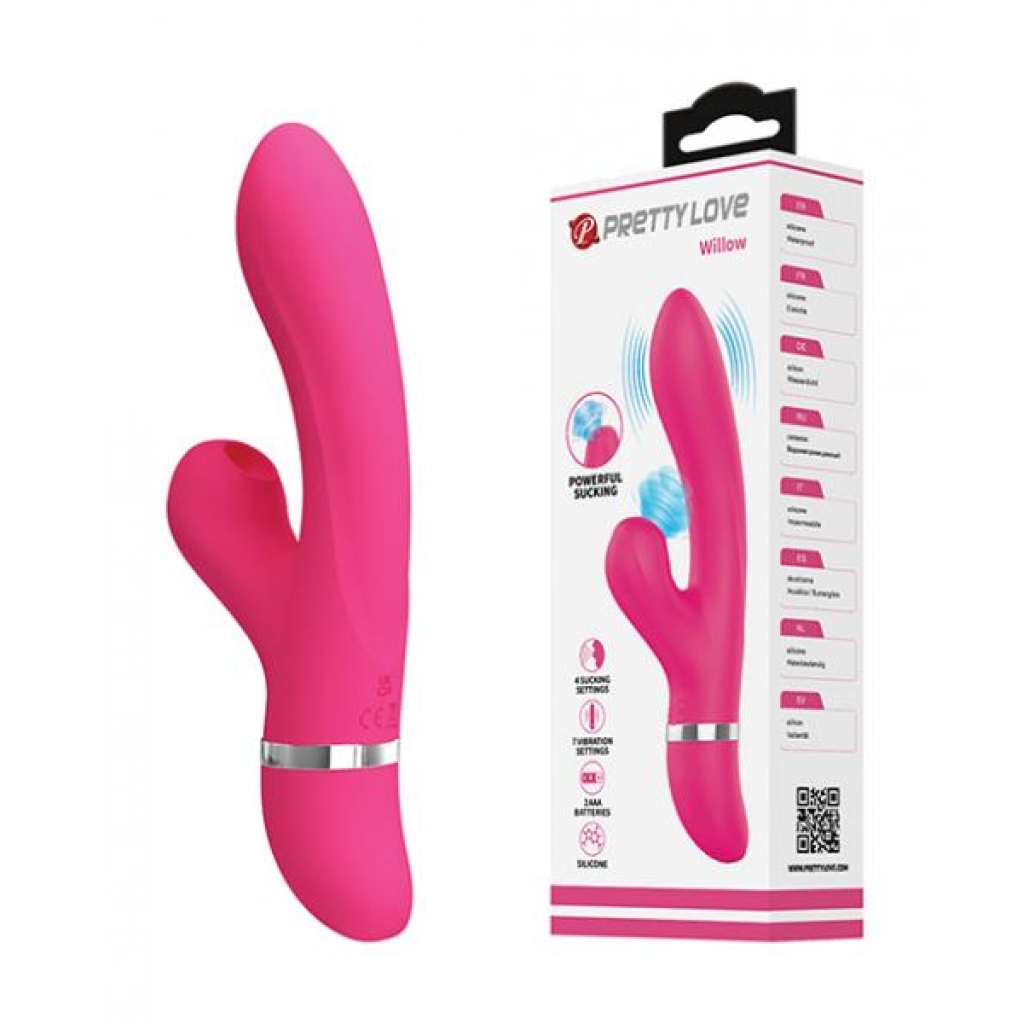 Pretty Love Willow Sucking Rabbit - Pink - Rabbit Vibrators