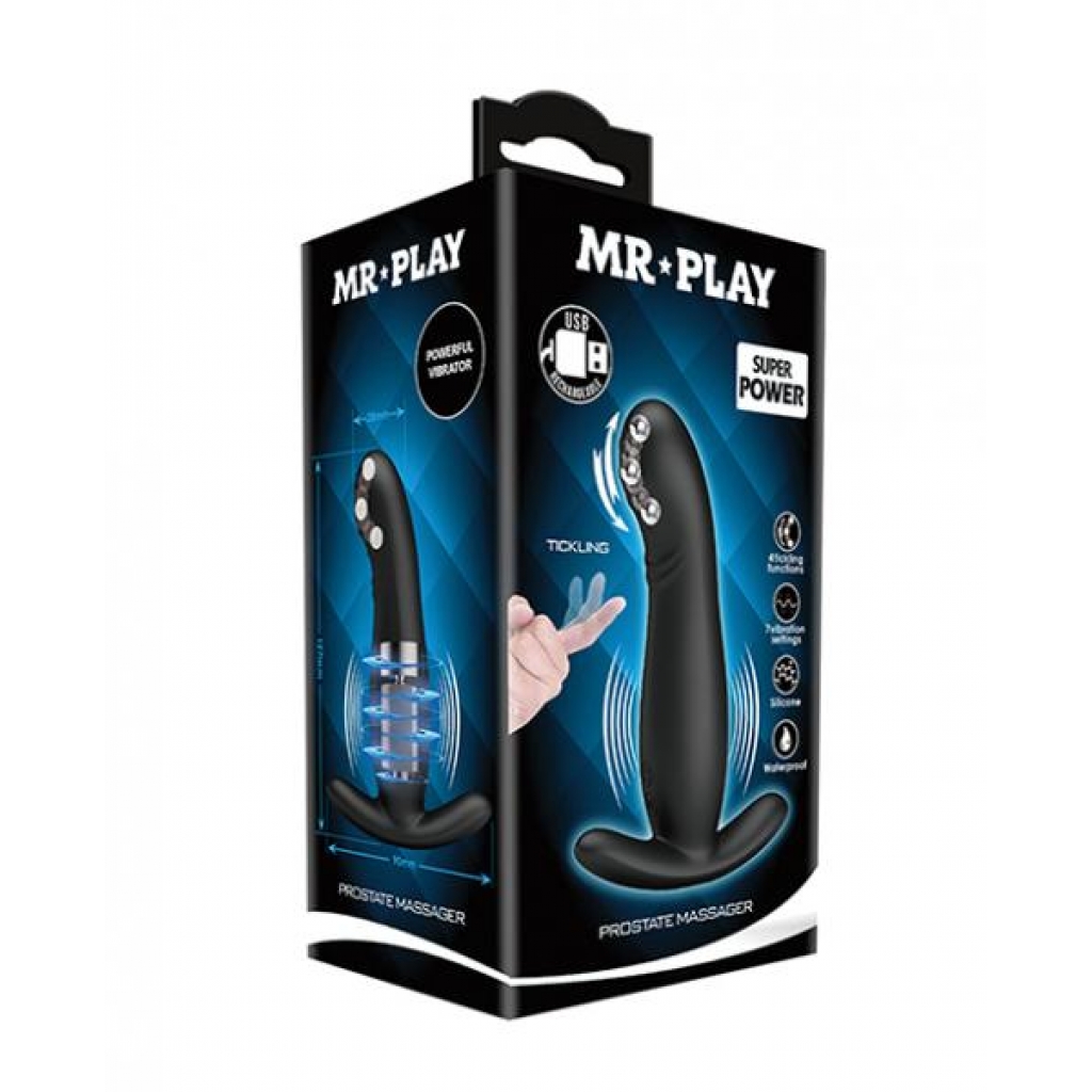 Mr. Play Rolling Bead Prostate Massager - Black