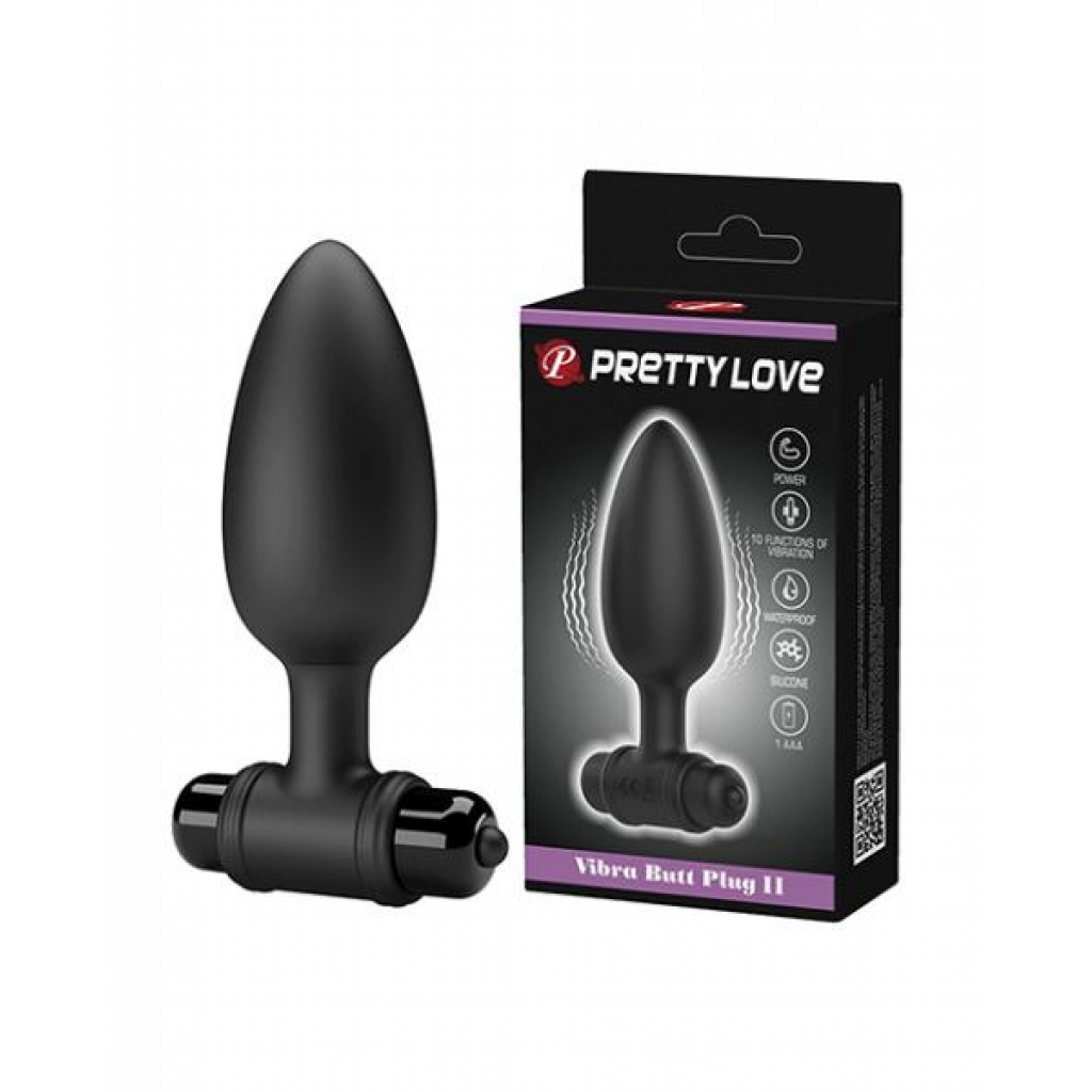 Pretty Love Vibrating Butt Plug II - Black