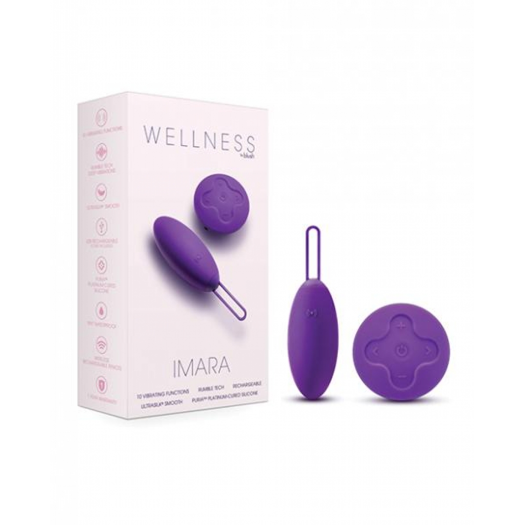 Blush Wellness Imara Vibrating Egg with Remote - Purple