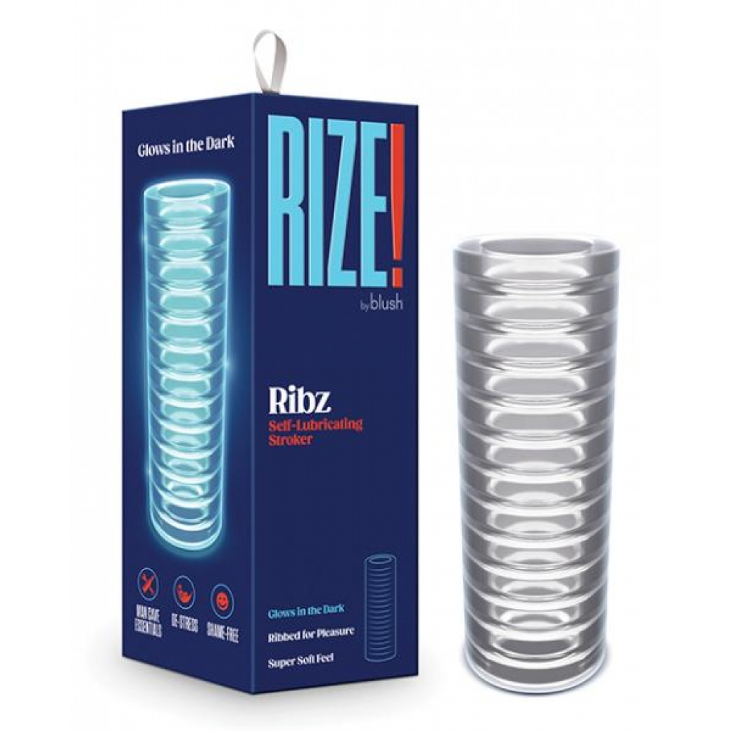 Blush Rize Ribz  - Clear - Masturbation Sleeves