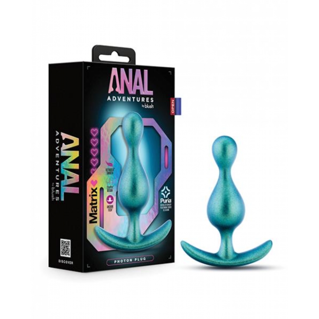 Blush Anal Adventures Matrix Photon Plug - Teal - Anal Plugs