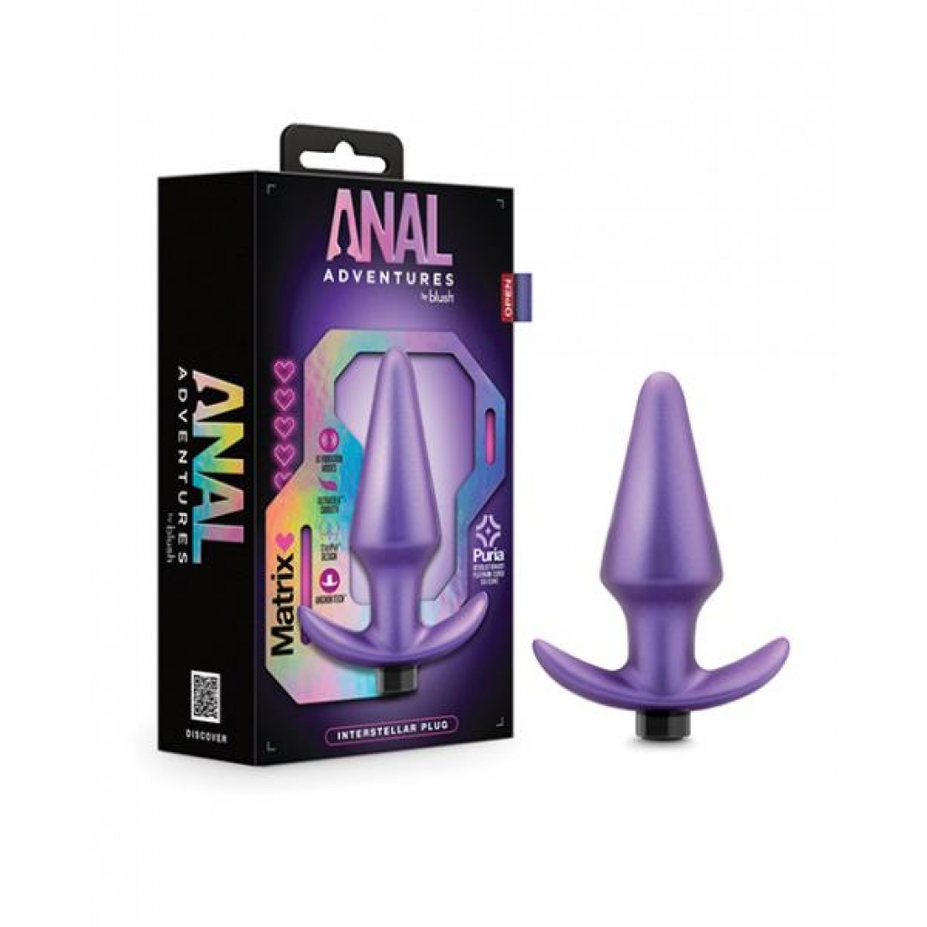 Blush Anal Adventures Matrix Interstellar Plug - Astro Violet - Anal Plugs