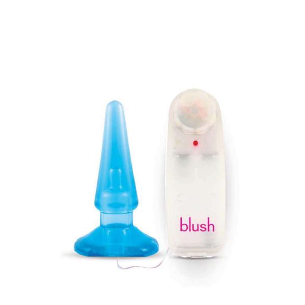 Basic Anal Pleaser Blue Vibrating Plug - Anal Plugs