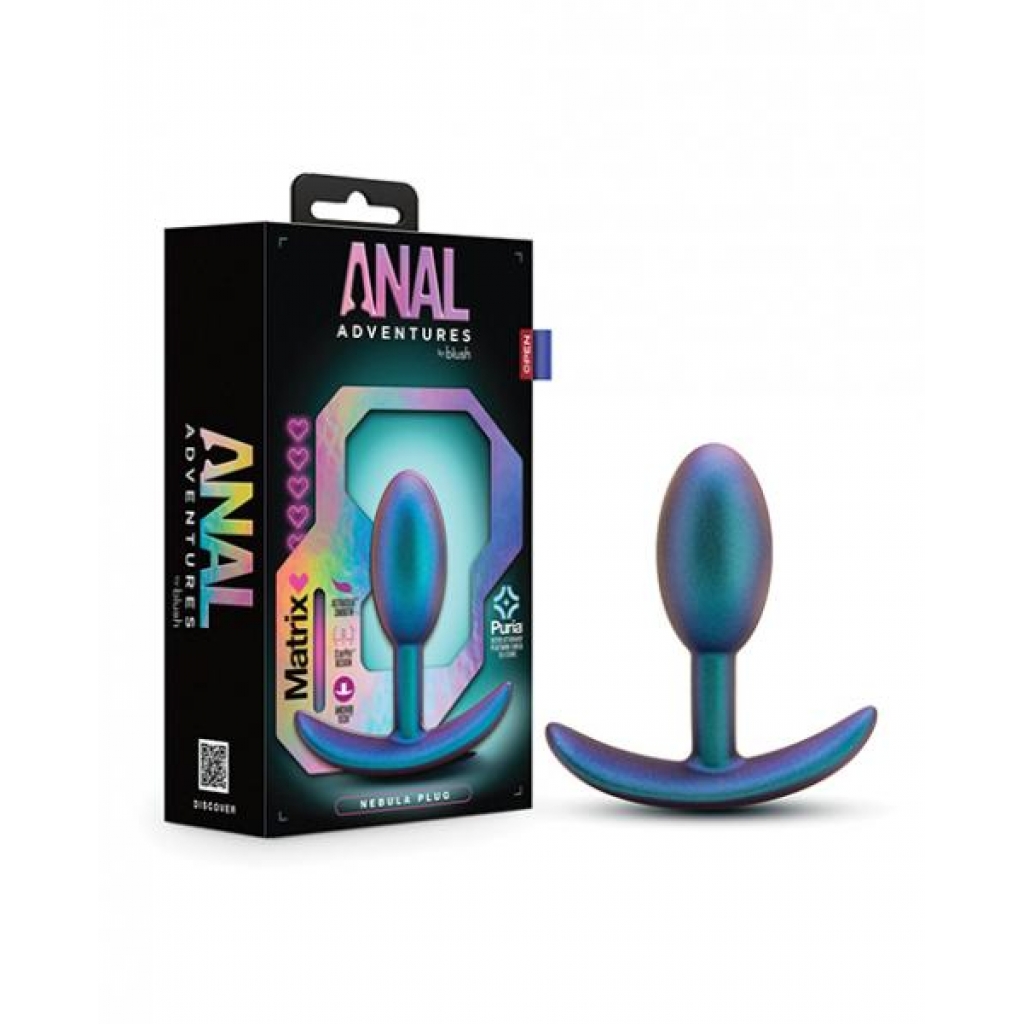 Blush Anal Adventures Matrix Nebula Plug - Turquoise - Anal Plugs