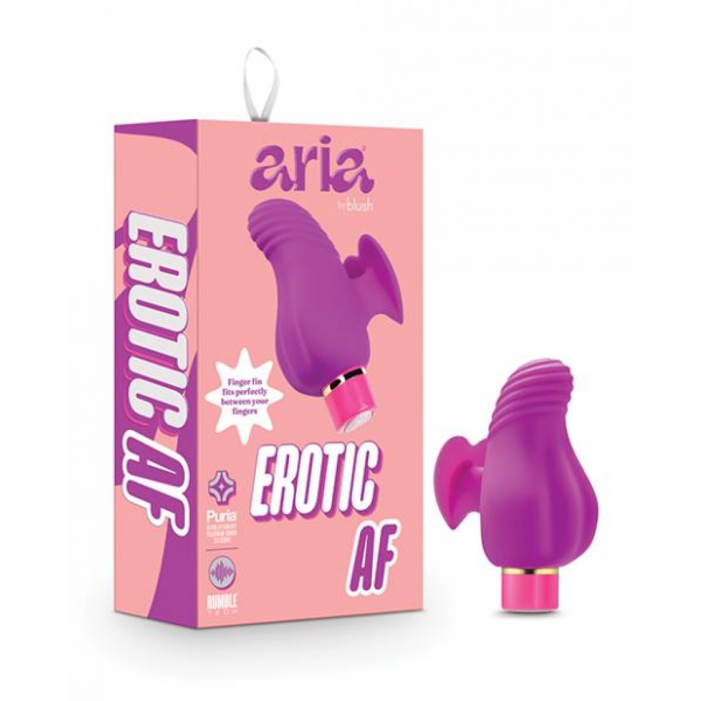 Blush Aria Erotic Af - Plum - Finger Vibrators