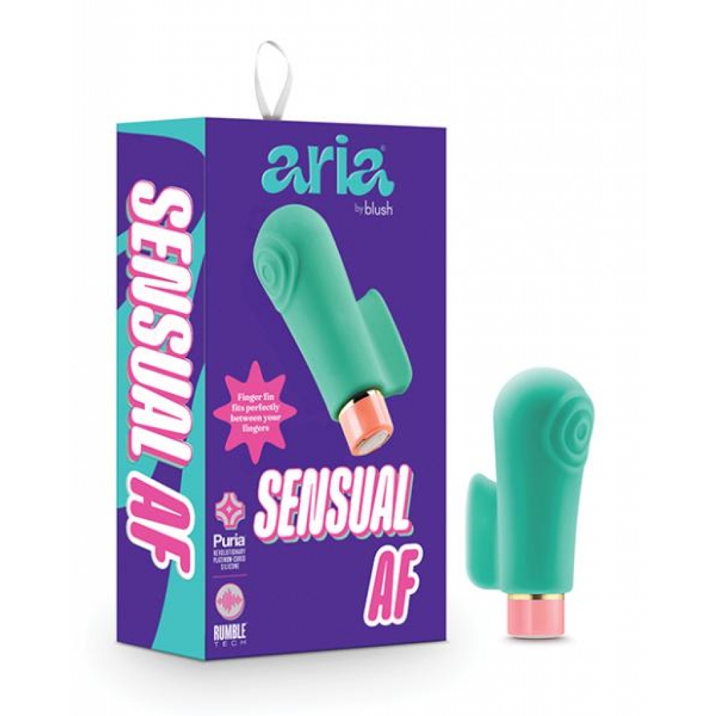 Blush Aria Sensual Af - Teal - Finger Vibrators