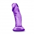 Sweet N Small 4 inches Dildo Suction Cup Purple - Realistic Dildos & Dongs