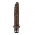 Mr Skin Vibe 8 Vibrating Dildo Chocolate Brown - Realistic