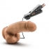 MMA Fighter Vibrating 7 inches Realistic Cock Mocha - Realistic