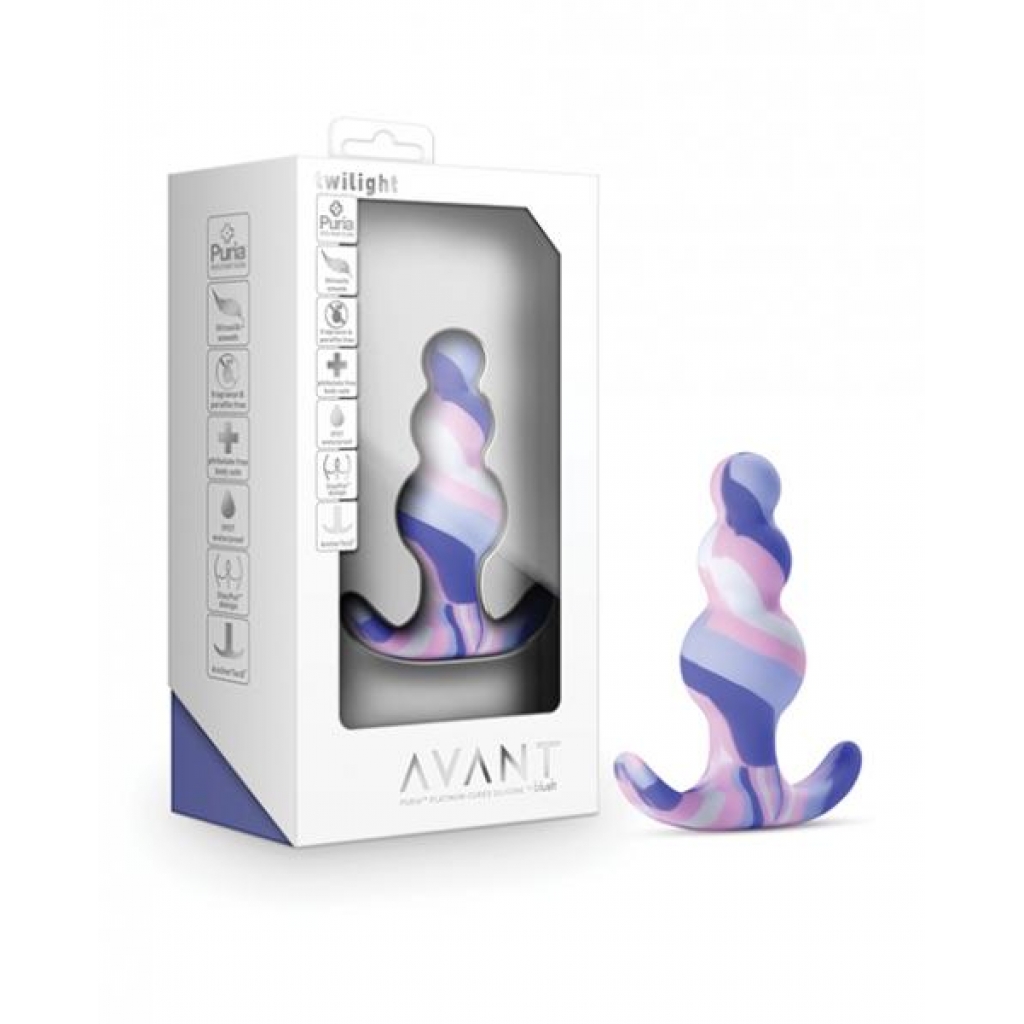 Blush Avant Twilight Silicone Plug - Blue - Anal Plugs