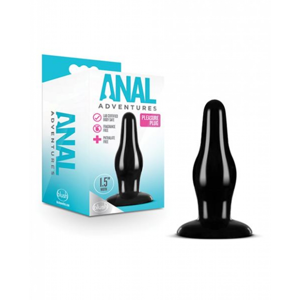 Blush Pleasure Plug - Black - Anal Plugs