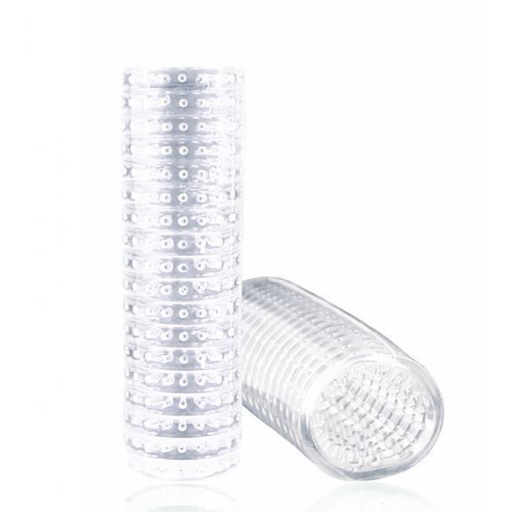 5.5 Inch Jelly Stroke Sleeve Clear - Masturbation Sleeves