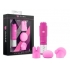 Rose Revitalize Massage Kit with 3 Silicone Attachments Pink - Pocket Rockets