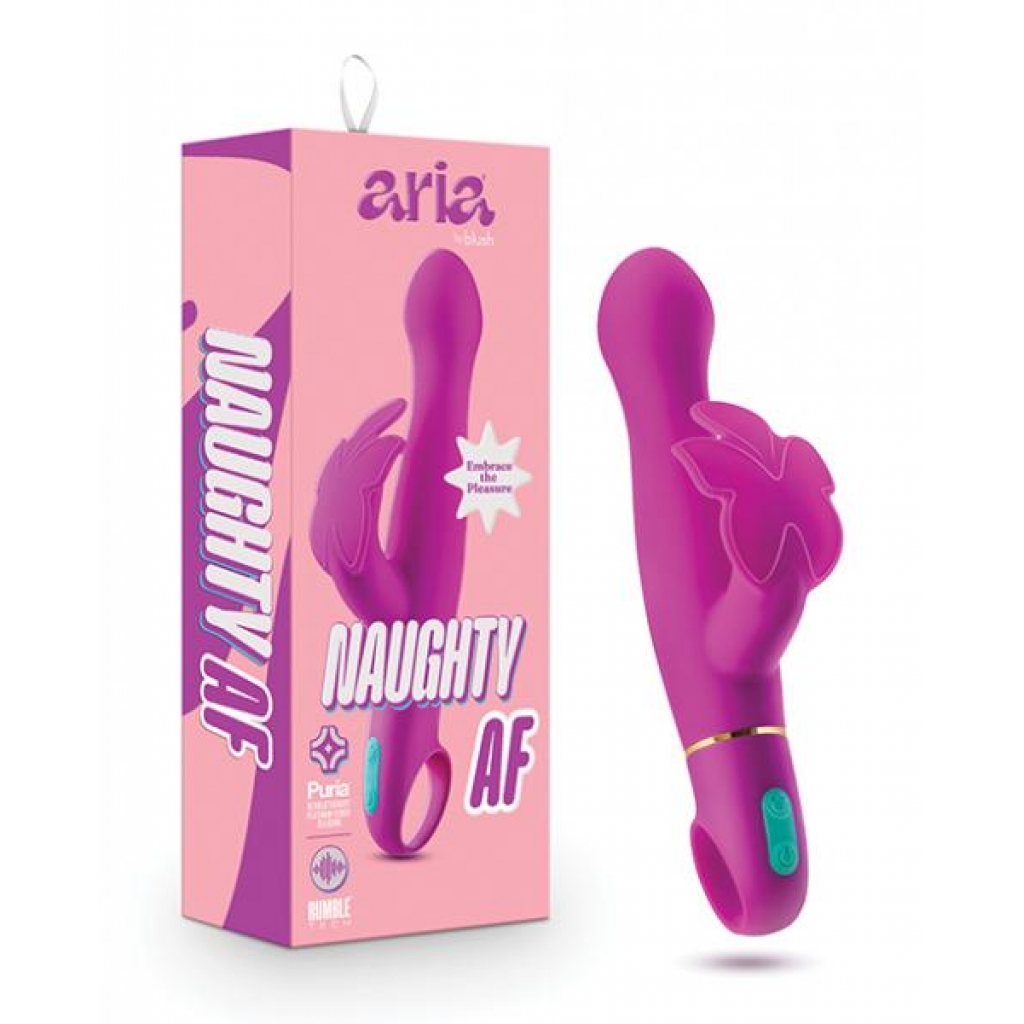 Blush Aria Naughty Af - Plum - G-Spot Vibrators Clit Stimulators