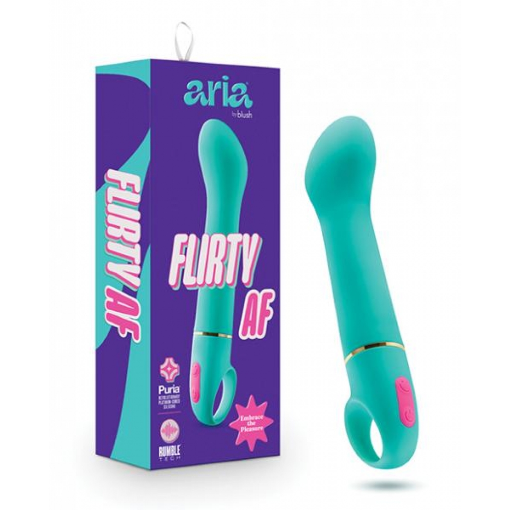 Blush Aria Flirty Af - Teal - G-Spot Vibrators