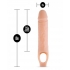 Performance Plus 10 inches Cock Sheath Penis Extender Beige - Penis Extensions