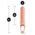 Performance 9 inches Cock Sheath Penis Extender Beige - Penis Extensions