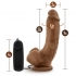 The Boxer 9 inches Vibrating Realistic Cock Brown - Realistic