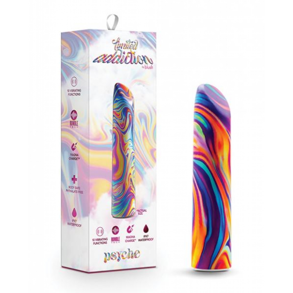 Blush Limited Addiction Psyche Power Vibe - Rainbow - Bullet Vibrators