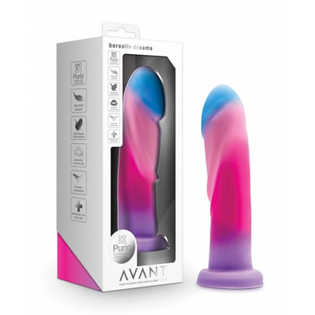 Blush Avant Borealis Dreams Silicone Dildo - Cotton Candy - Realistic Dildos & Dongs