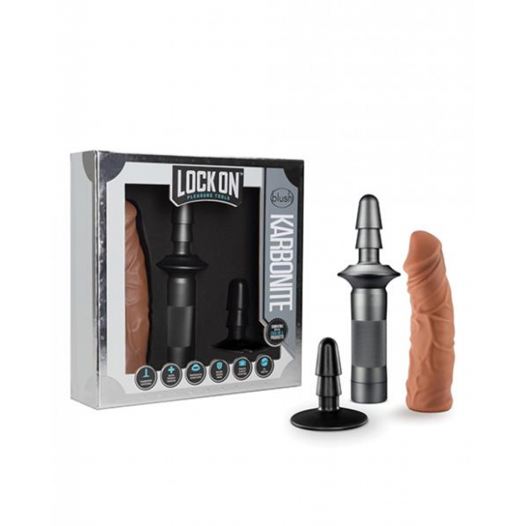 Blush Lock On Karbonite - Mocha - Realistic Dildos & Dongs