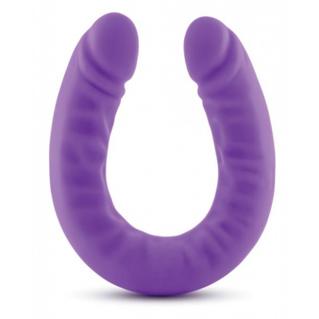 Ruse 18 inches Silicone Slim Double Dong Purple - Double Dildos