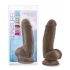 Au Naturel 7 inches Sensa Feel Fat Boy Chocolate Brown Dildo - Realistic Dildos & Dongs