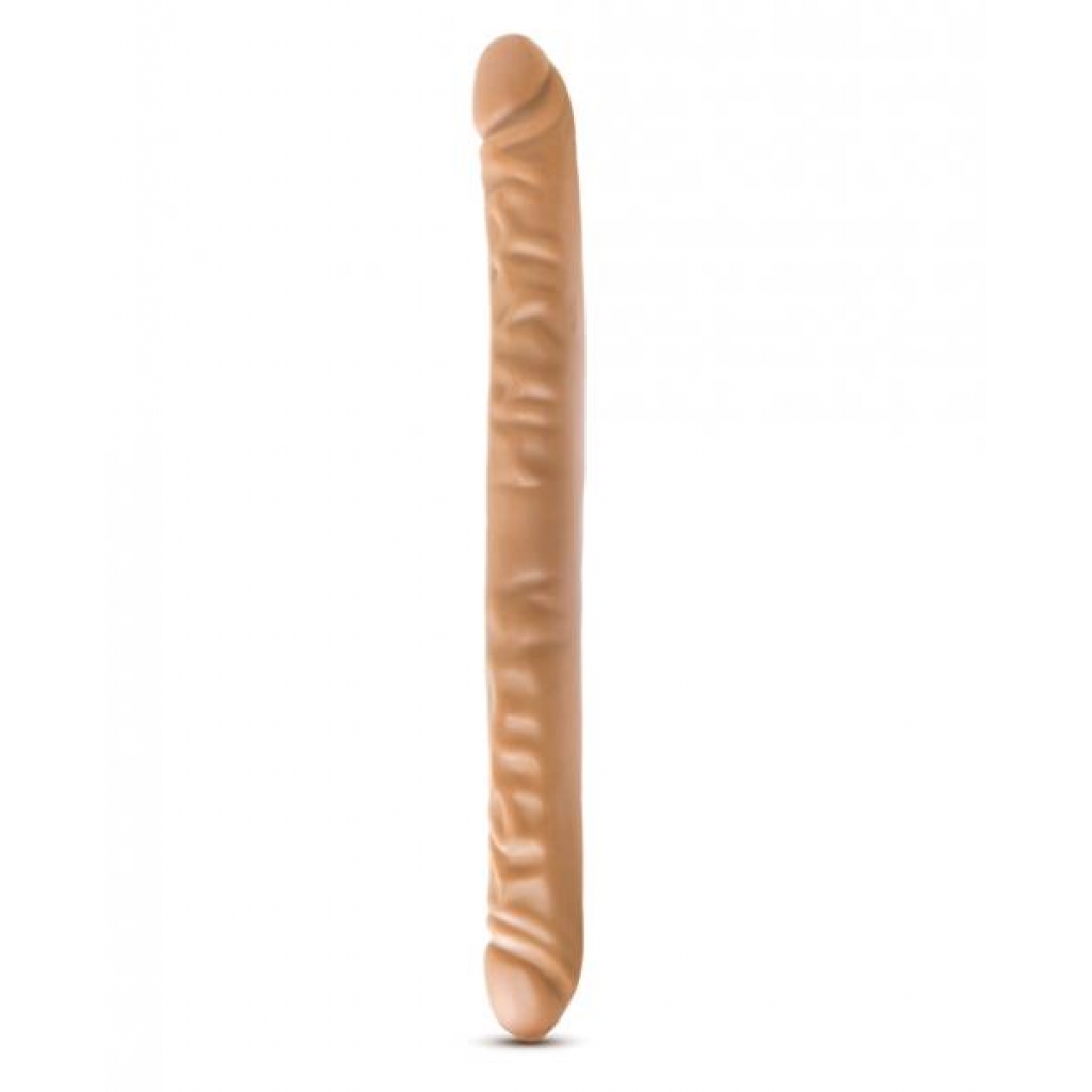 Dr Skin 18 inches Double Dildo Mocha Tan - Double Dildos