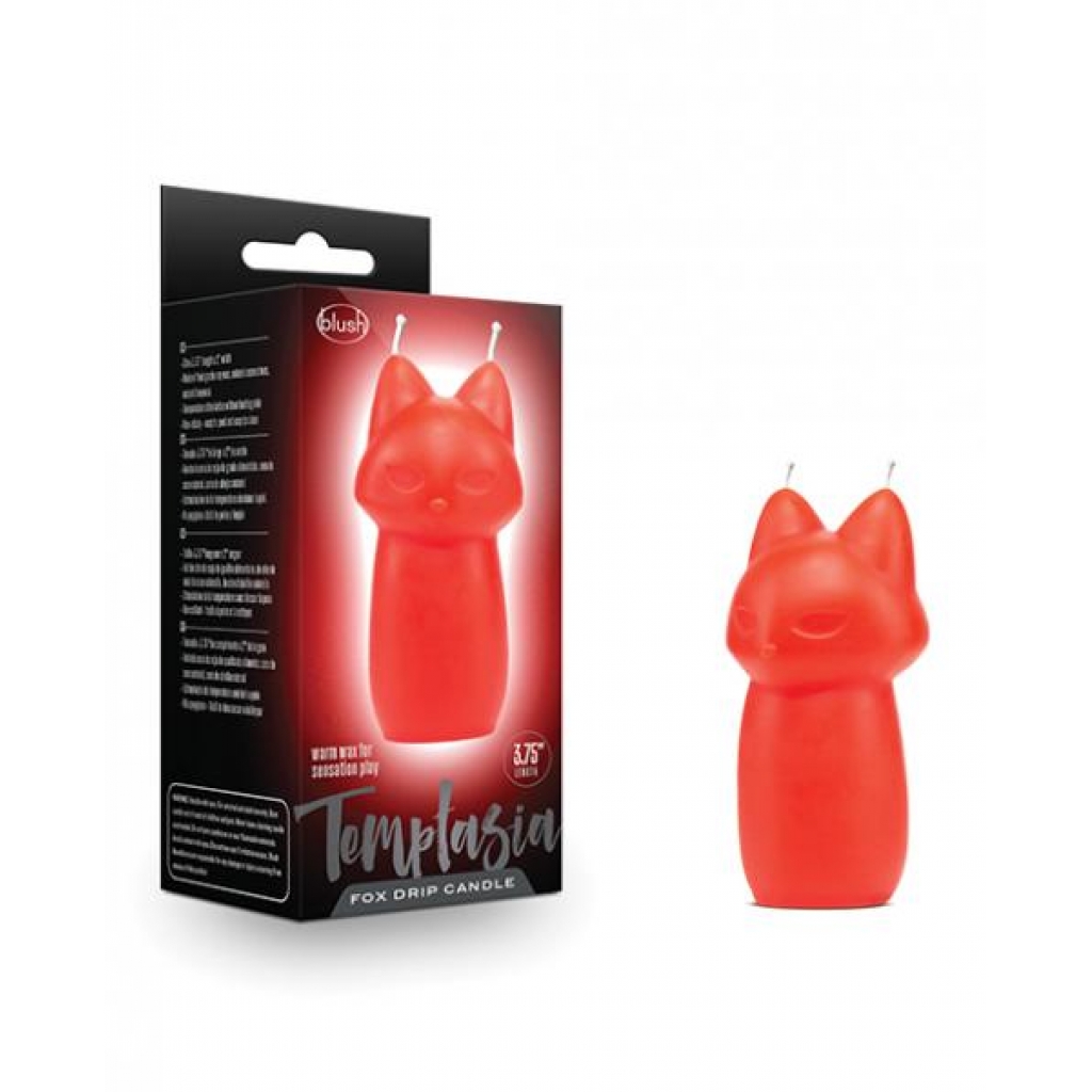 Blush Temptasia Fox Drip Candle - Red - Massage Candles