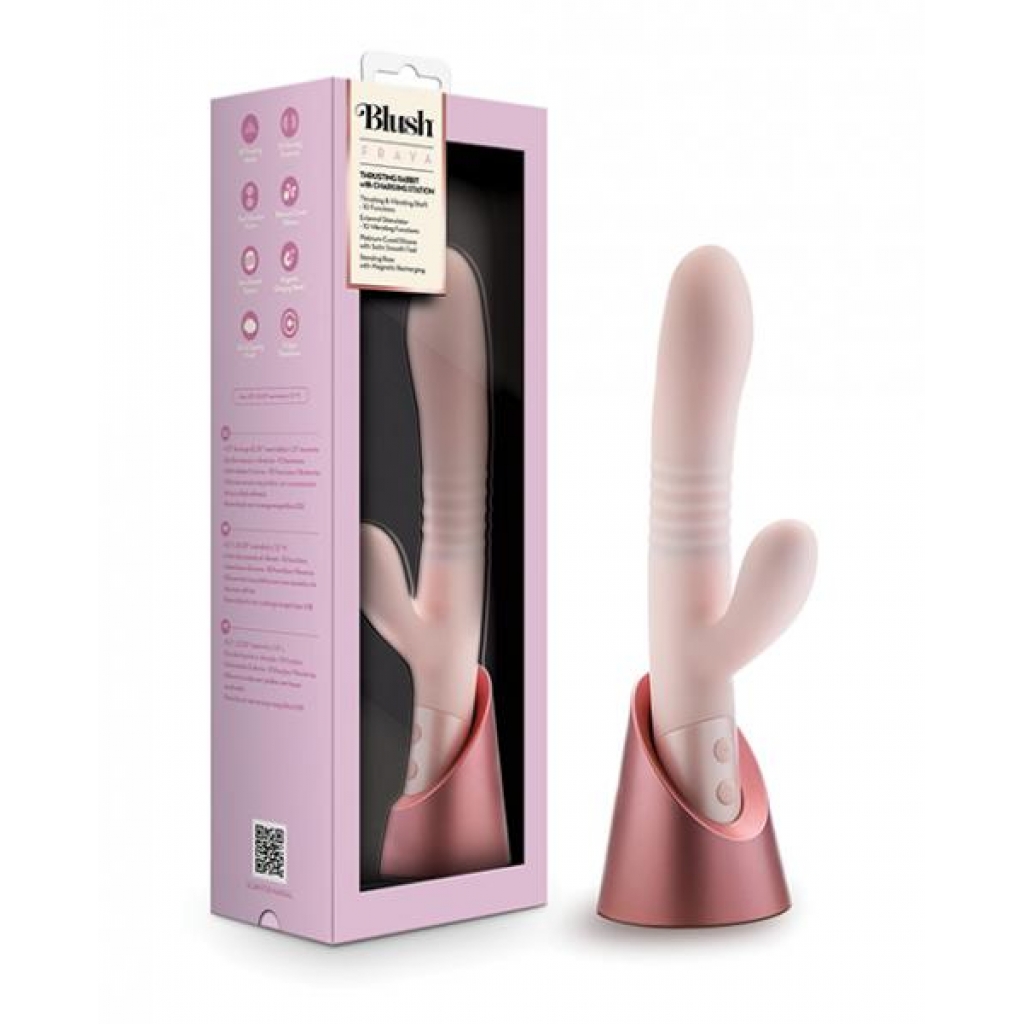 Blush Fraya Rabbit Rechargeable Vibrator - Pink - Rabbit Vibrators