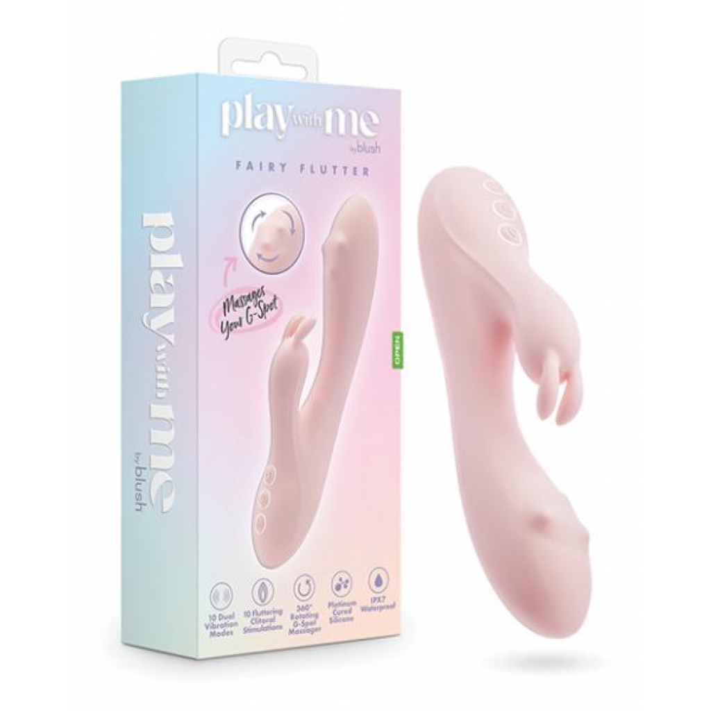 Blush Play With Me Fairy Flutter Rabbit Vibrator - Pink - Rabbit Vibrators